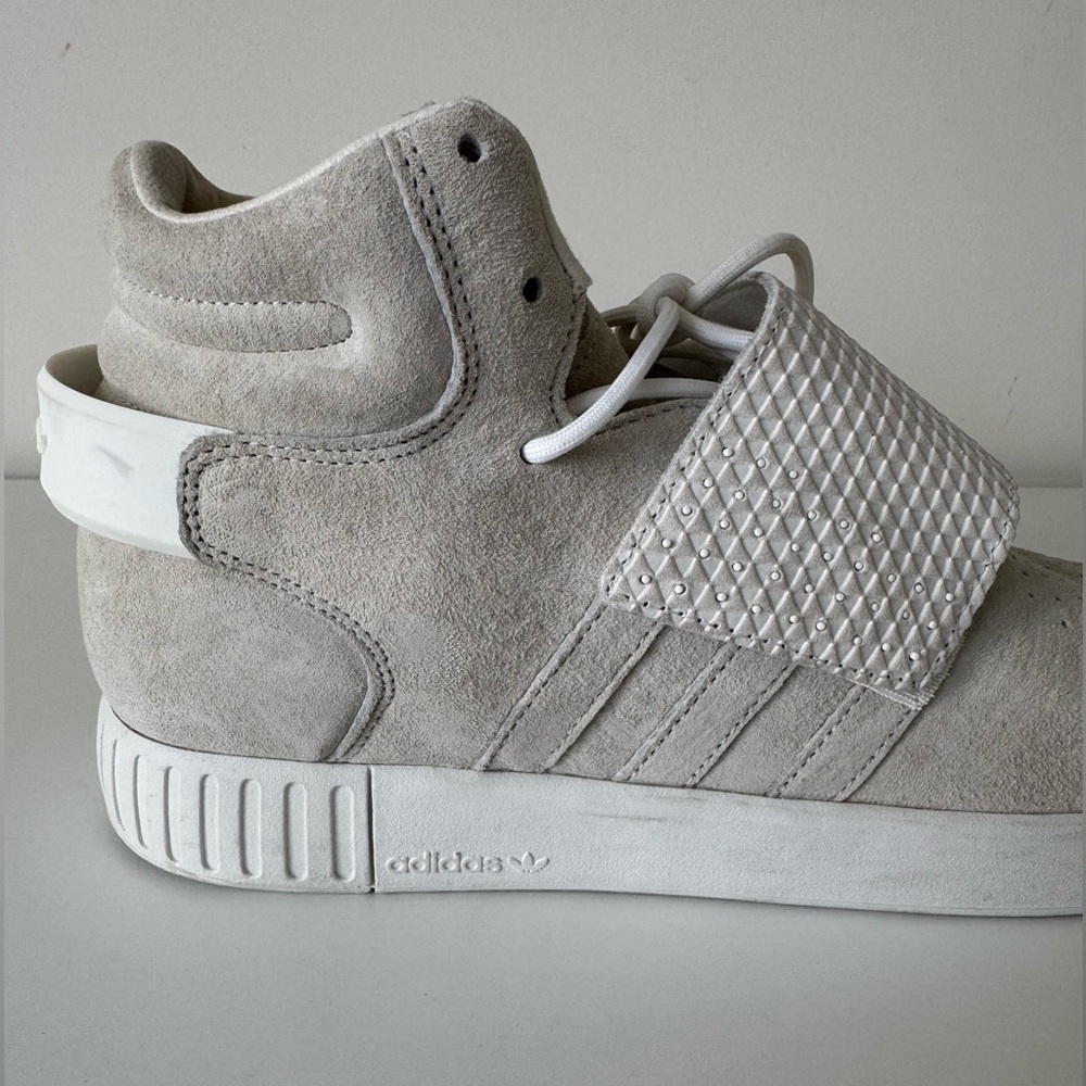 Adidas White Tubular Invader Strap, Size 10, BB5038 - Picture 3 of 8